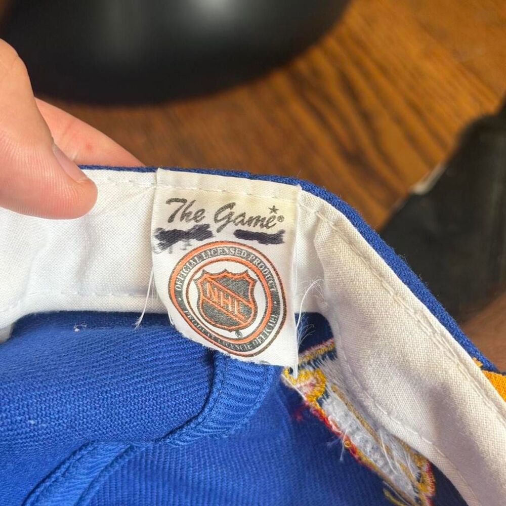 Vintage 90’s St. Louis Blues Hockey The Game Big Logo Snapback Hat - Picture 8 of 8